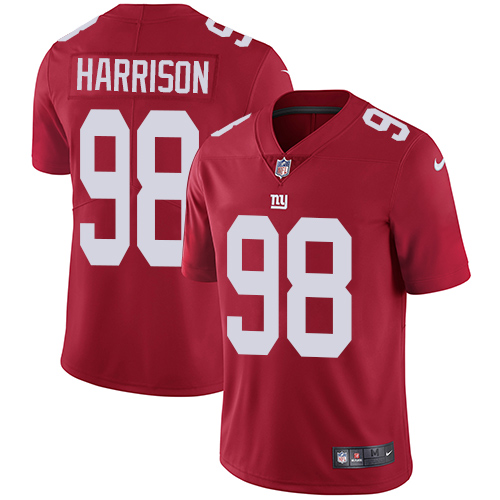 Nike Giants #98 Damon Harrison Red Alternate Men's Stitched NFL Vapor Untouchable Limited Jersey